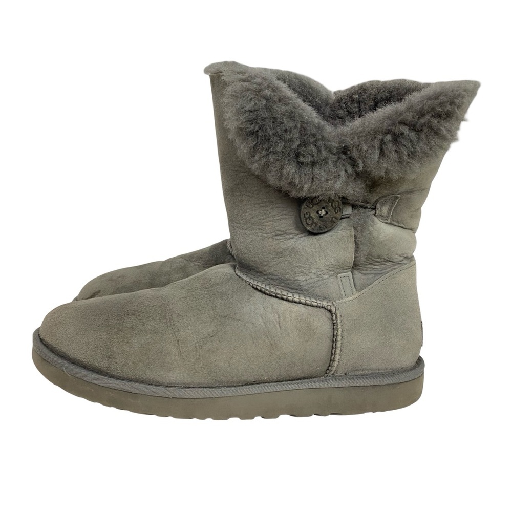 Ugg Bailey Button Boot Womens Size 10 Suede Fur G… - image 2